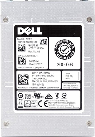 X1RMG / Toshiba HK4E THNSF8200CCSE 200GB SATA 2.5"