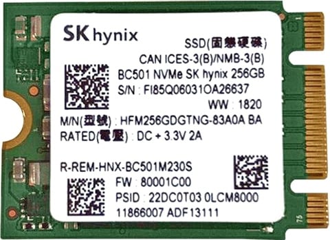 HFM256GDGTNG 256GB 2230 NVMe M.2