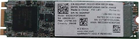 SSDSCKGF256A5 2280 256GB SATA M.2