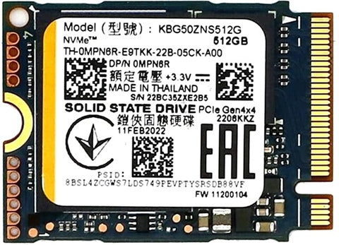 KBG50ZNT512G BG5 NVMe M.2 2230 SSD