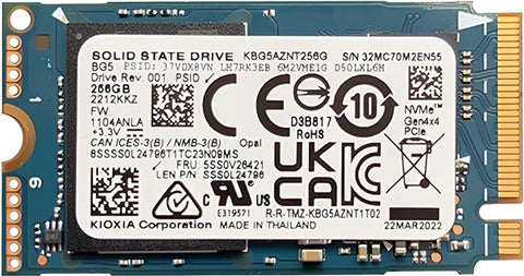 KBG5AZNT256G 256GB 2242 NVMe M.2