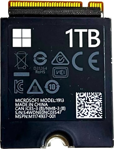 Surface M1174937-001(Model 1913) 1TB 2230 M.2 NVMe SSD