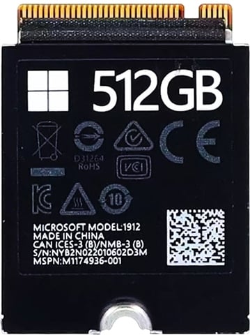 Surface M1174936-001 (Model 1912) 512GB 2230 M.2 NVMe SSD