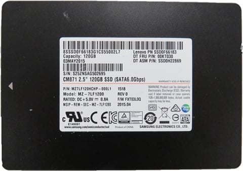 CM871 MZ-7LF1200 120GB SATA 2.5"