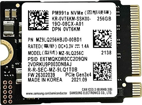 MZ-9LQ256C PM991A 256GB 2230 NVMe M.2
