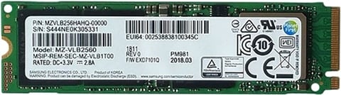 PM981 256GB 2280 NVMe M.2