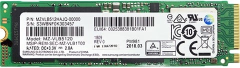 PM981 512GB 2280 NVMe M.2