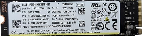 BC711 HFS512GEJ9X162N 512GB M.2 2280 NvMe