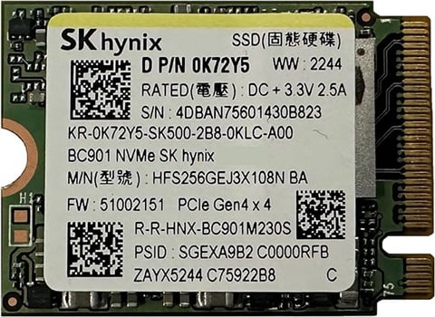 BC901 1TB 2280 NVMe
