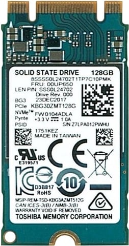 KBG30ZMT128G 128GB 2280 NVMe M.2