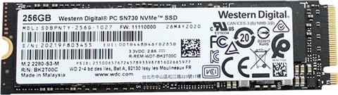 WD Black SDBPNTY 256GB 2280 NVMe M.2