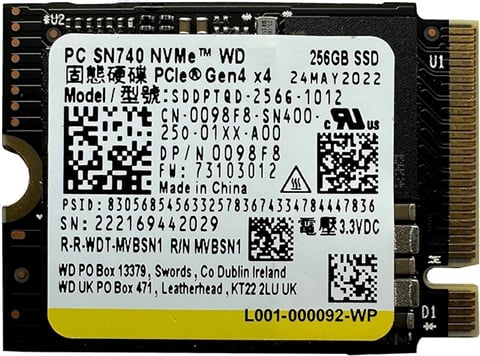 PC SN740 256GB NVMe M.2 2230