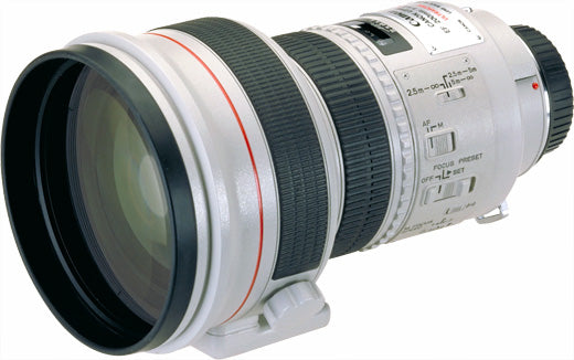 EF 200mm f/1.8L USM White Lens