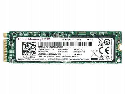 Union Memory Lenovo 256GB M.2 2280 PCIe NVMe SSD LENSE20256GMSP34MEAT2TA
