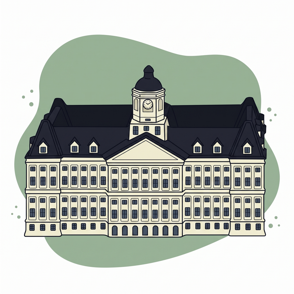 Square Palace on the Dam