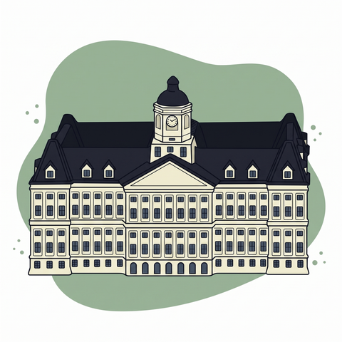 Square Palace on the Dam