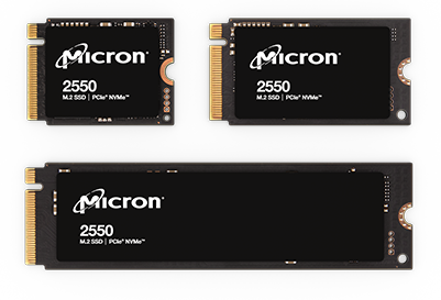 Micron 2550 512GB NVMe M.2 2230 SSD