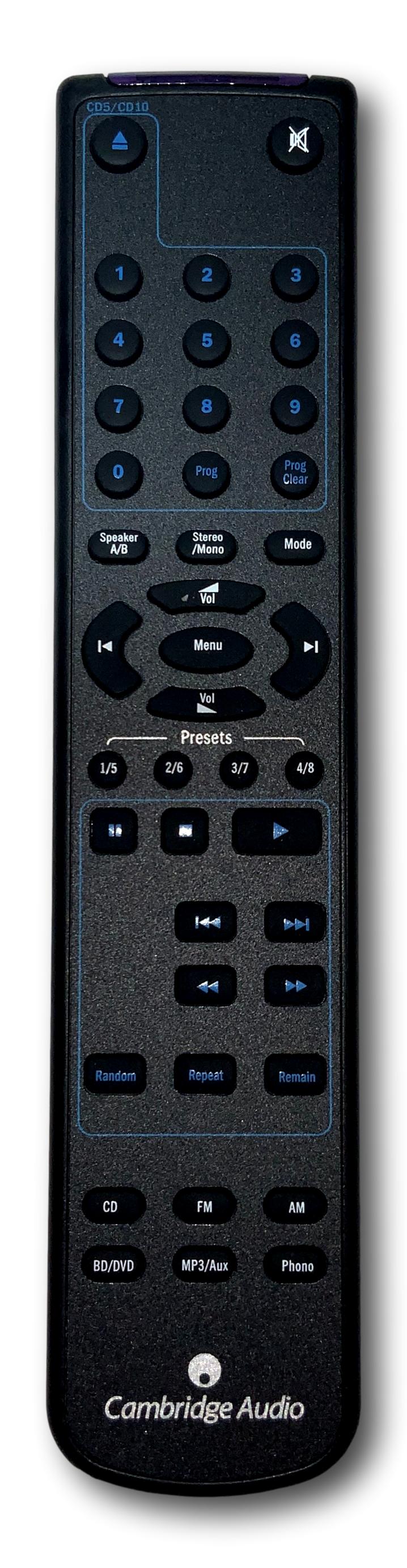 Originele Cambridge Audio Topaz-remote Afstandsbediening