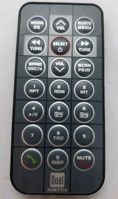 Originele Dual XHD7714 Afstandsbediening