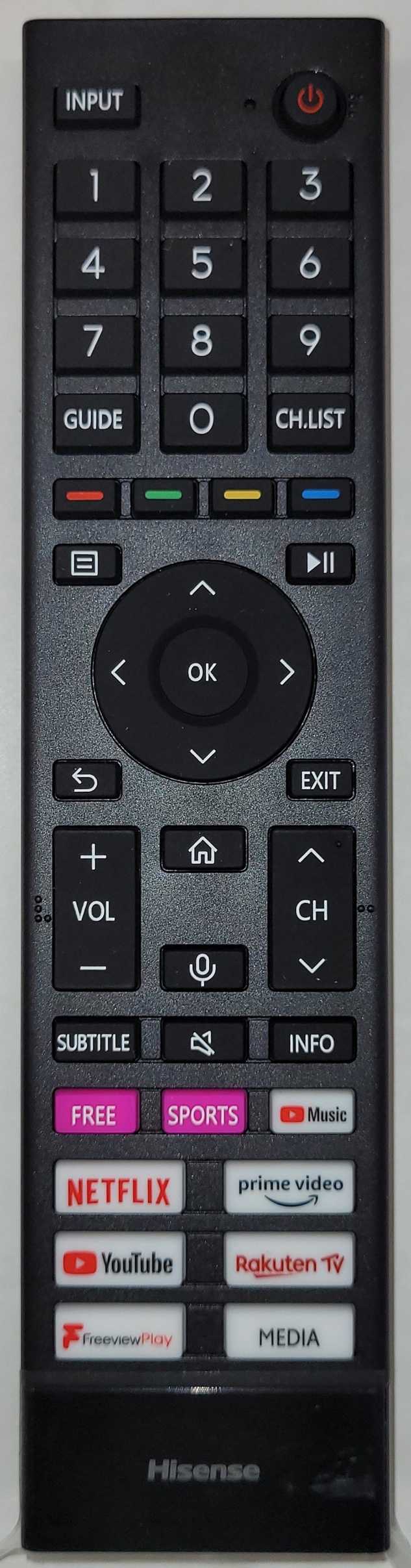 Originele Hisense ERF3A80 Afstandsbediening