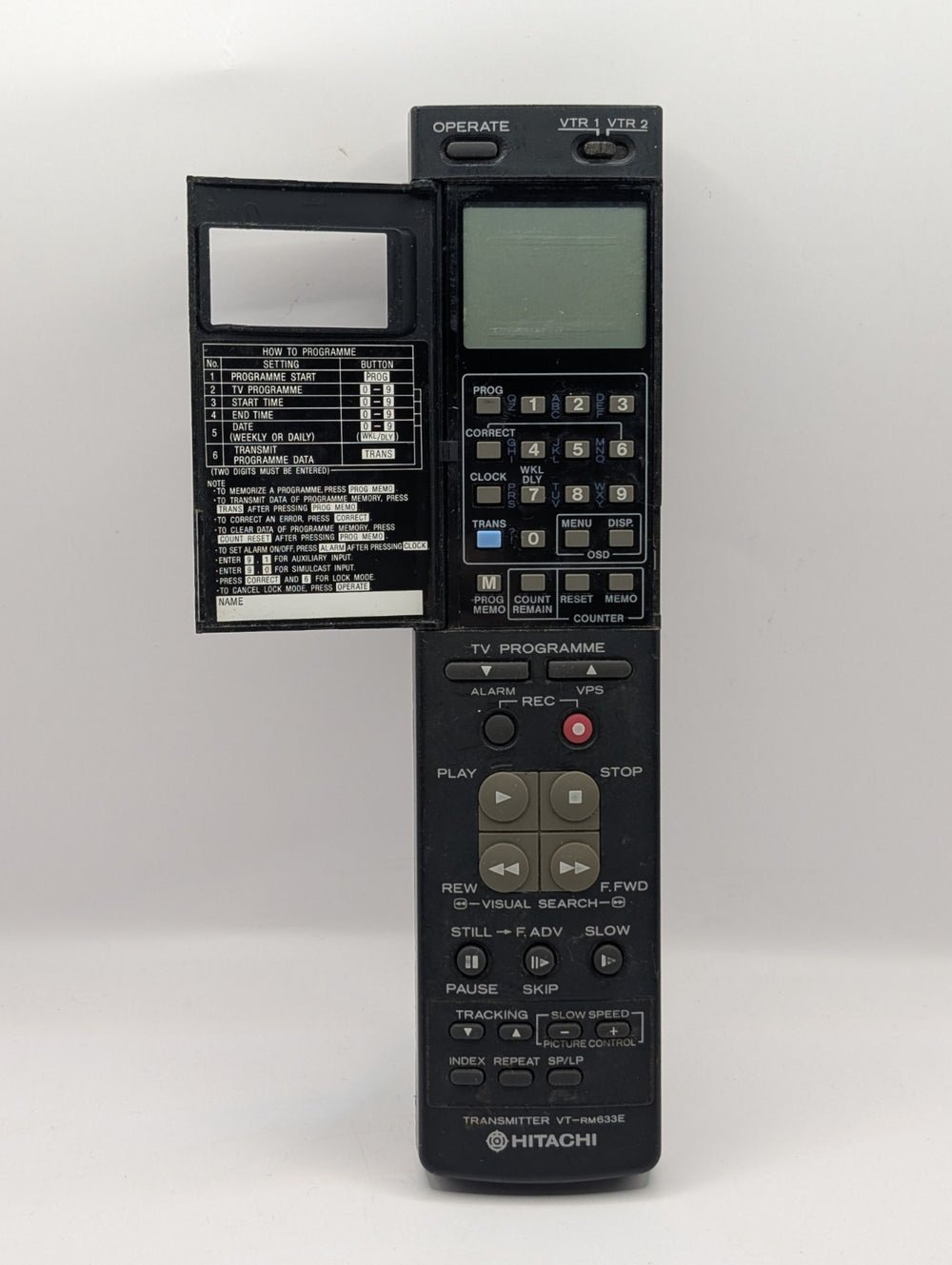 Originele Hitachi VT-RM633E Afstandsbediening