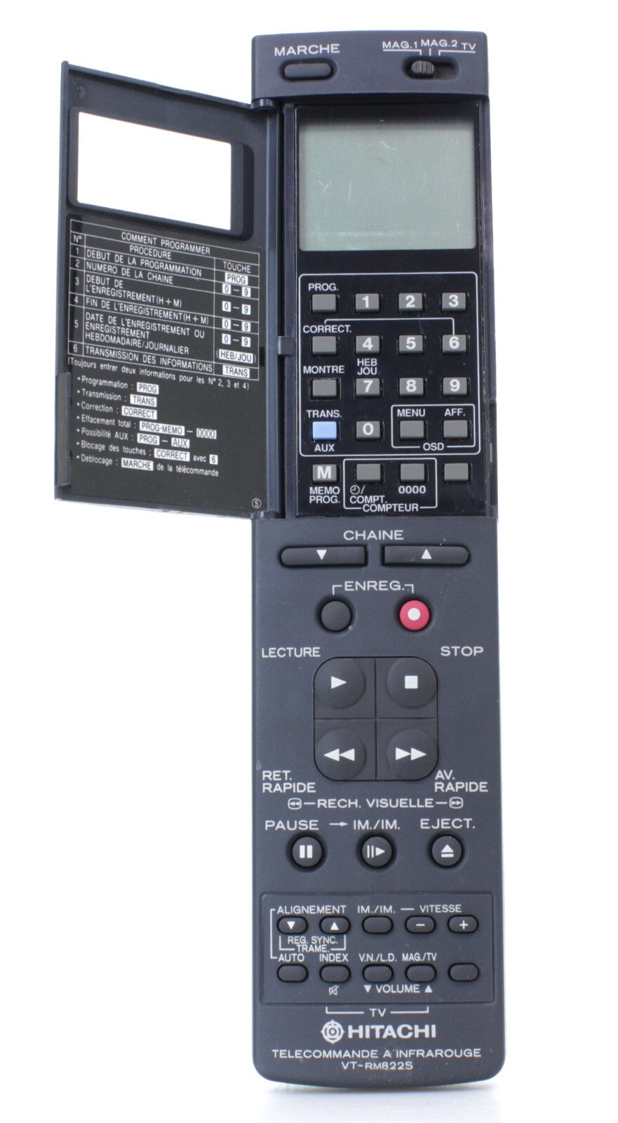 Originele Hitachi VT-RM822S Afstandsbediening