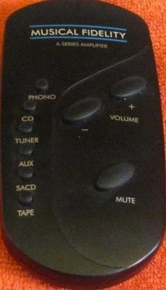 Originele Musical Fidelity A3/A300-remote Afstandsbediening