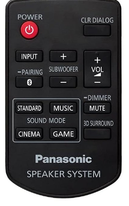 Originele Panasonic N2QAYC000133 Afstandsbediening