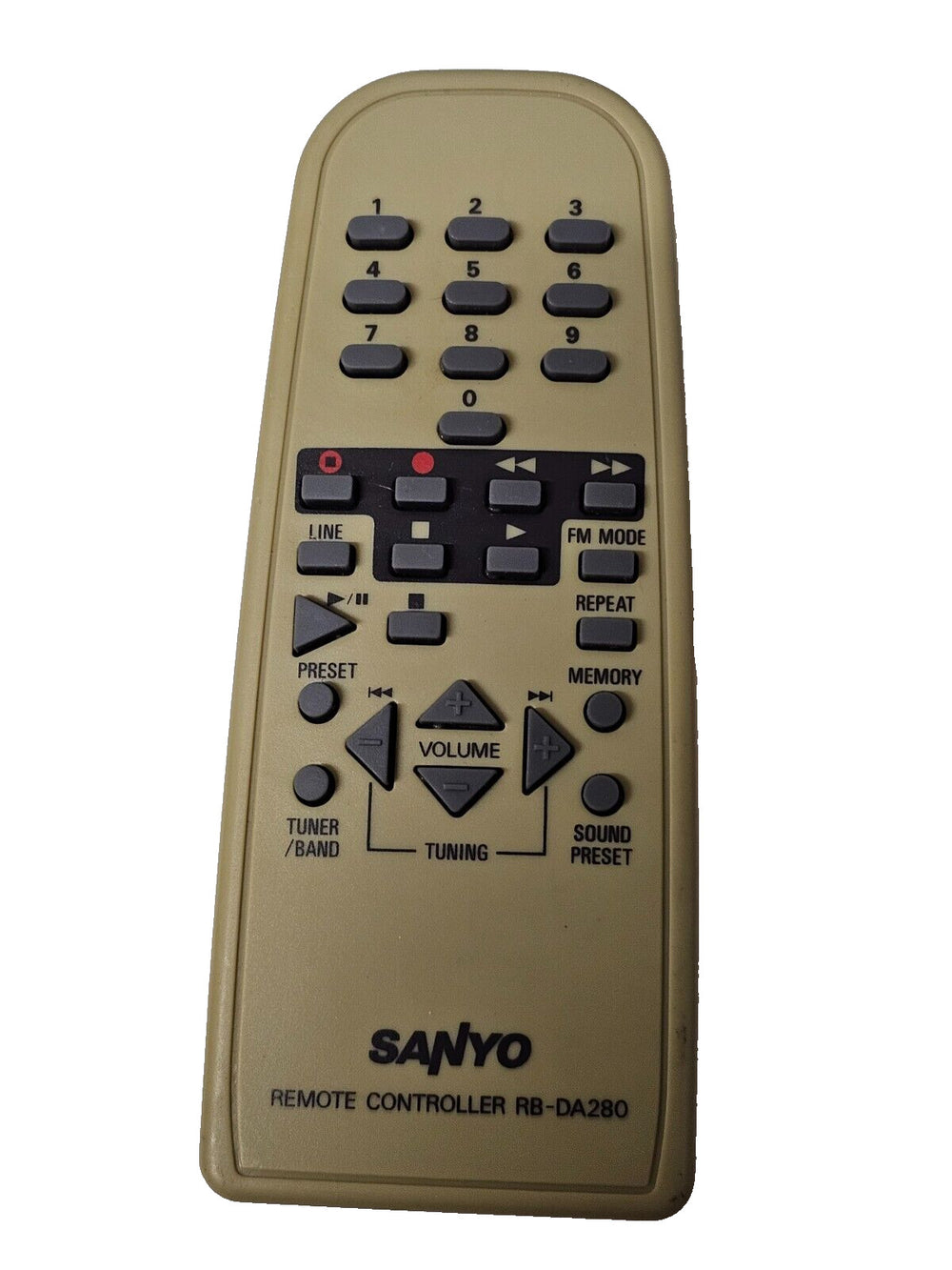Originele Sanyo RB-DA280 Afstandsbediening