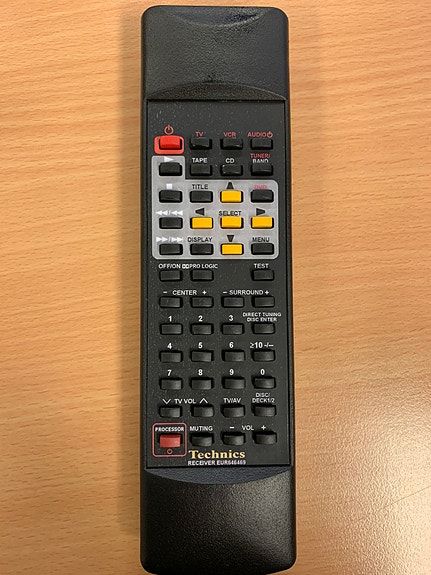 Originele Technics EUR646469 Afstandsbediening