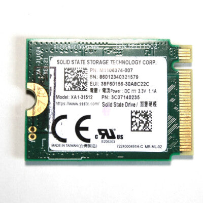Lite-On XA1-31512 512GB M.2 2230 NVMe SSD