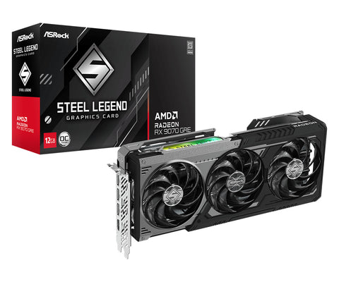 AMD Radeon RX 9070 GRE Steel Legend Dark OC 12GB GDDR6