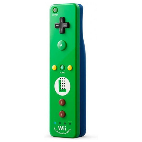 Wii / Wii U Remote Motion Plus - Luigi Edition (Controller) + Orginele hoes