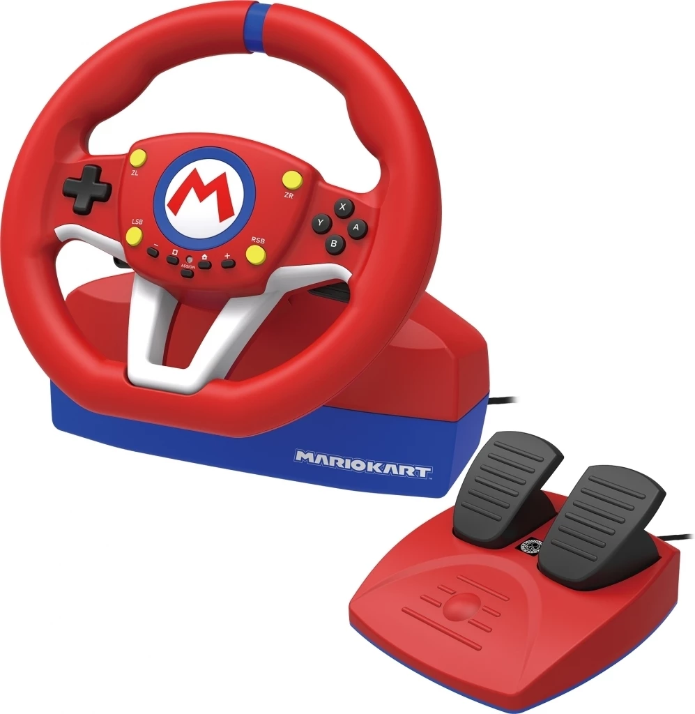 Mario Kart Racing Wheel Pro Mini + Pedalen voor Nintendo Switch