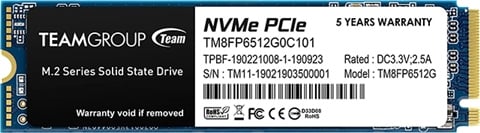 MP33 512 GB M.2 2280 PCI-E Gen3 NVMe