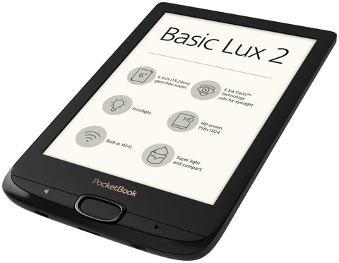 Basic Lux 2 HD PB616W 6" eReader- Black