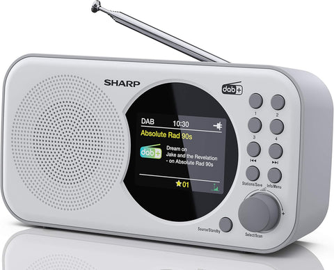 DR-P320 USB DAB/DAB+FM & Alarm Clock - White
