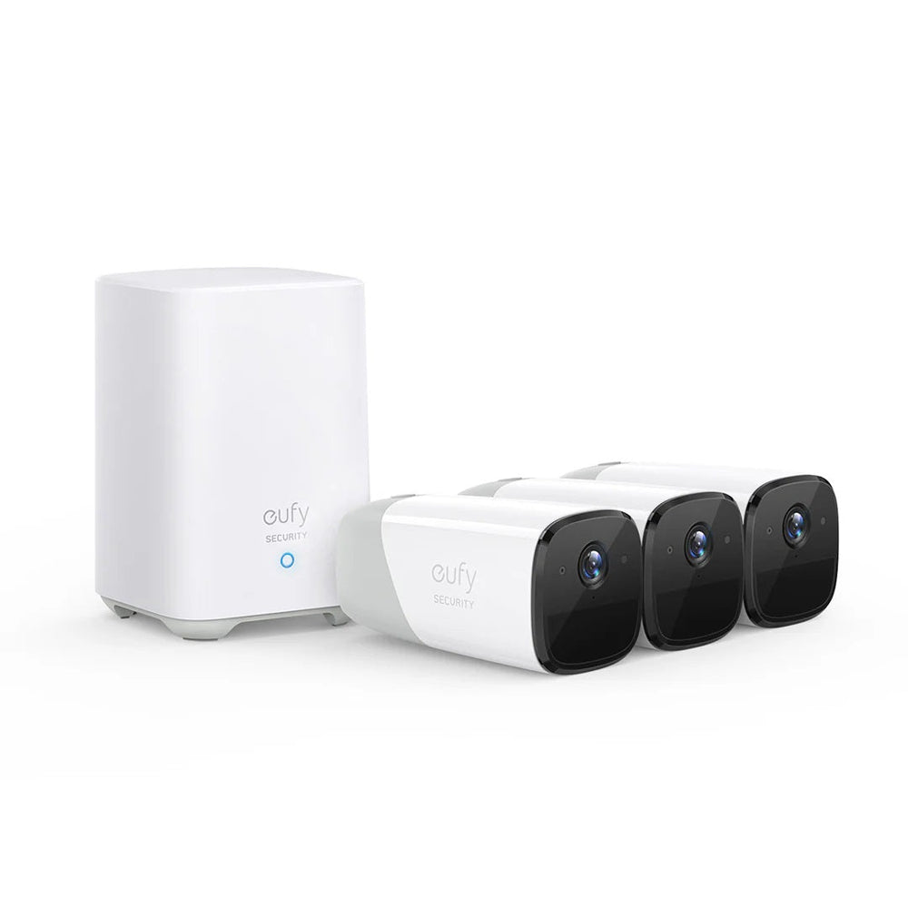EufyCam 2 Pro 2k - 3 Camera Kit With HomeBase 2
