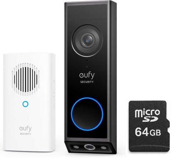 E340 2K FHD Video Wireless Dual Camera Security Doorbell