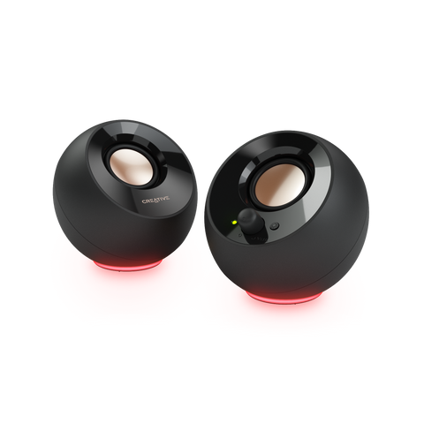 Pebble SE 2.0 USB-C RGB PC Speaker Black