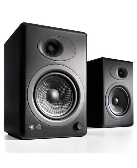 A5+ Classic Wired Bookshelf Speakers (Pair) - Black