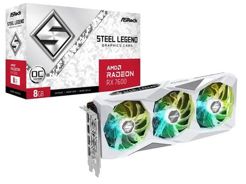 AMD Radeon RX 7600 Steel Legend OC 8GB GDDR6
