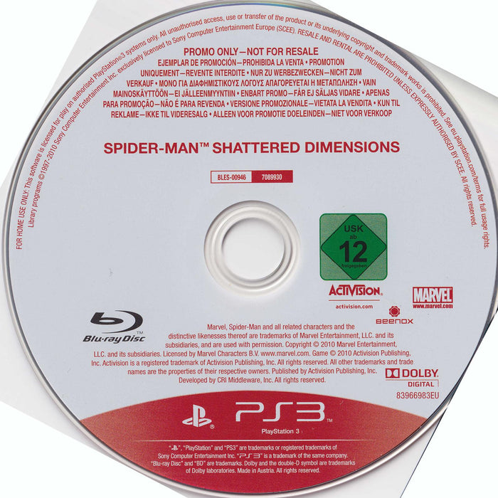 Spiderman: Shattered Dimensions [Not For Resale]