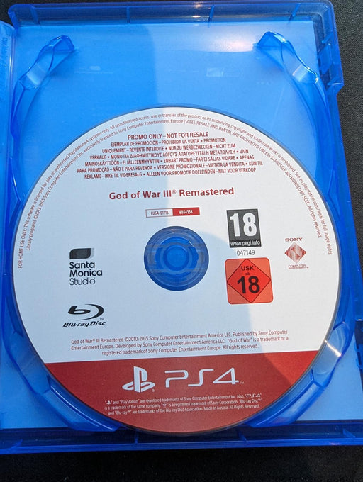 God of War Remastered [Promo Not For Resale]