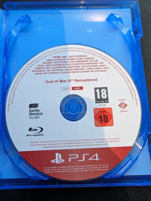 God of War Remastered [Promo Not For Resale]