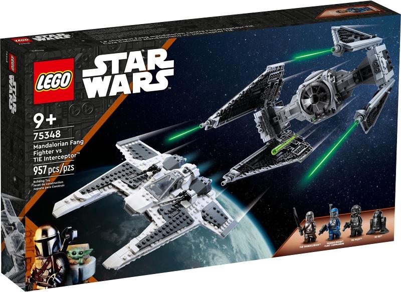 Mandalorian Fang Fighter vs TIE Interceptor #75348