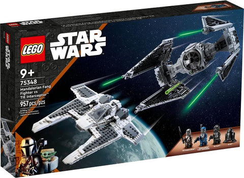 Mandalorian Fang Fighter vs TIE Interceptor #75348