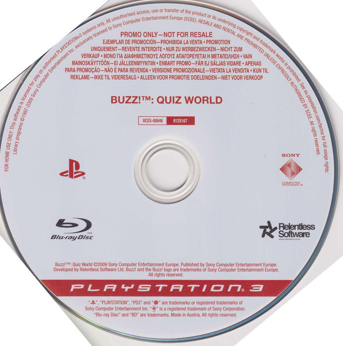 Buzz!: Quiz World [Not For Resale]