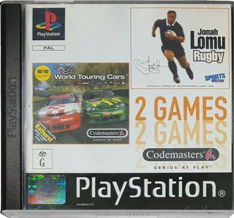 2 Games Toca World Touring Cars + Jonah Lomu Rugby