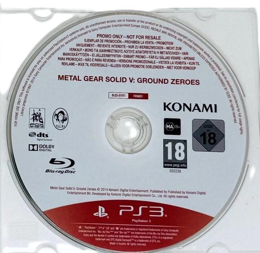 Metal Gear Solid V: Ground Zeroes [Not For Resale]
